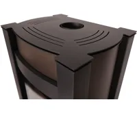 HS Flamingo Krbová kamna AQUAFLAM VARIO ® KALMAR 11/7kW hnědá - sametová, elektronická regulace (12)