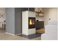 HS Flamingo Krbová kamna AQUAFLAM ® 17 s výměníkem - krémová, základní regulace (16)