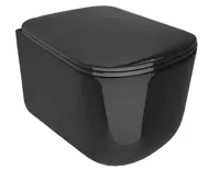 KERASAN TRIBECA WC sedátko, SLIM, Soft Close, černá mat (4)