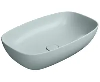 GSI NUBES keramické umyvadlo na desku 60x38cm, ghiaccio mat