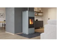 HS Flamingo Krbová kamna AQUAFLAM ® 12 s výměníkem - šedá, manuální regulace (12)