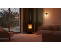 HS Flamingo Krbová kamna MASTERFLAMME ® Grande II, hnědá - sametová (23)