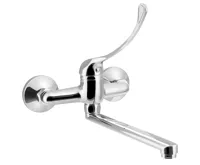 AQUALINE AQUALINE 35 nástěnná baterie, lékařská páka, ramínko ploché, 220mm, chrom