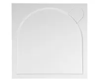 GELCO LARCA sprchová vanička z litého mramoru, čtverec 90x90cm, bílá