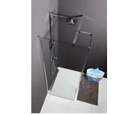 POLYSAN MODULAR SHOWER stěna k instalaci na zeď, pro připojení pevného panelu, 800 mm (6)