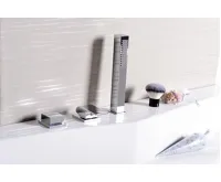 SAPHO INFINITI dvouprvková páková baterie na okraj vany, chrom (5)