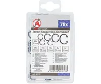 BGS Pojistky seger vnitřní, rozpěrný kroužek O 8 - 19 mm, 78 kusů (2)