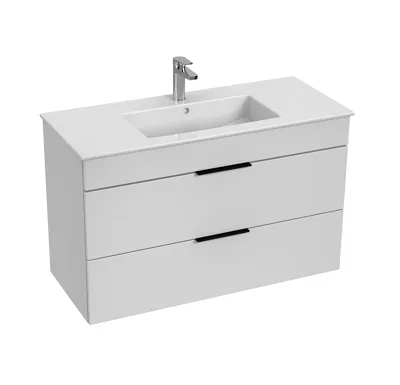 JIKA CUBE Skříňka s 2 zásuvkami včetně umyvadla 100x43 cm, Bílá