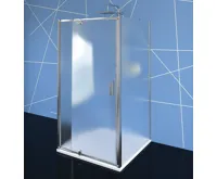 POLYSAN EASY třístěnný sprchový kout 900-1000x800mm, pivot dveře, L/P varianta, sklo Brick