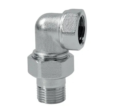 NOVASERVIS Topenářské šroubení 90° rohové, niklované 1/2" - FT212/15
