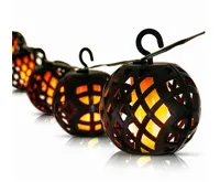 Garden King Solární světelný LED řetěz, 6 luceren, teplá bílá SL-1013