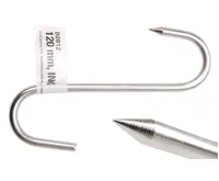 BGS Hák S-forma se špicí, nerezový, 120 mm BGS Hák S-forma se špicí, nerezový, 120 mm