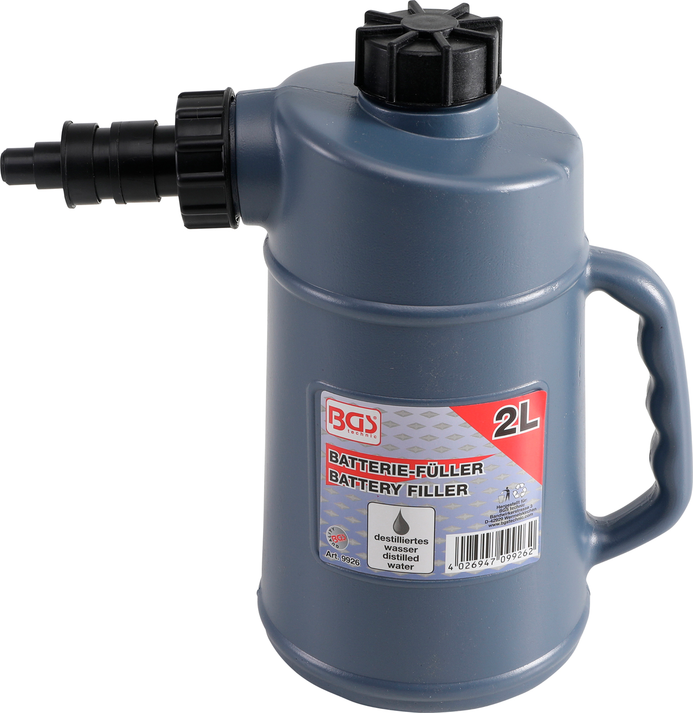 Bgs plnička akumulátorů, 2 litres
