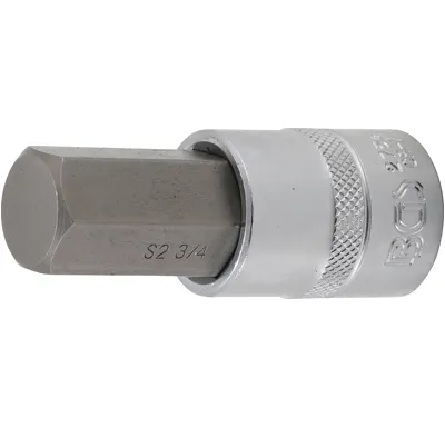 BGS Nástrčná hlavice, 12,5 mm (1/2"), vnitřní šestihran 3/4"