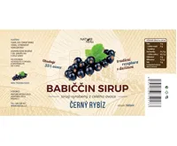 Nature NoTea s.r.o. Babiččin sirup Černý rybíz 0.5l (1)