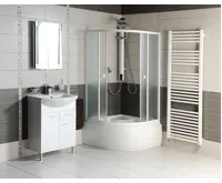 AQUALINE ZOJA umyvadlová skříňka 61,5x74x32cm, 2x dvířka, 1x zásuvka, bílá (8)