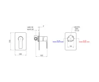 SAPHO PAX podomítková sprchová baterie, 1 výstup, bílá mat (2)