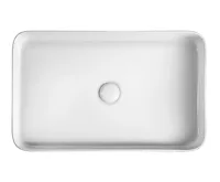 SAPHO BLADE keramické umyvadlo na desku, 65x40cm, bílá (4)
