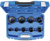 BGS Sada klíčů na matice se zářezy | vnější čep | KM4 - KM12 | 9 dílná