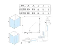 POLYSAN ALTIS čtvercový sprchový kout 900x900 mm, rohový vstup, čiré sklo (5)