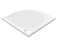 GELCO ARCA sprchová vanička z litého mramoru, čtvrtkruh 100x100cm, R550, bílá (5)