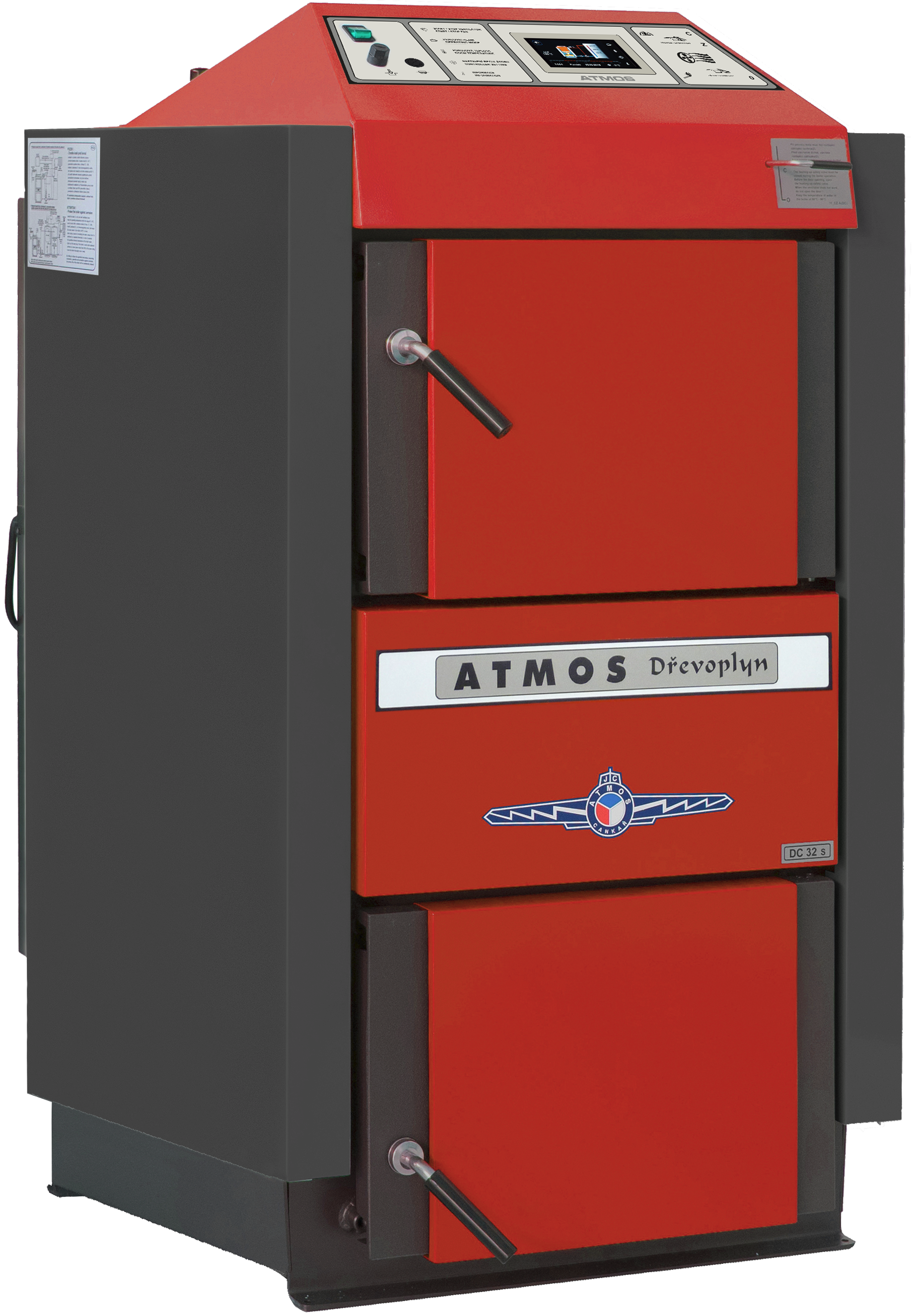 Atmos DC 40 SX Kotel na tuhá paliva s elektronickou regulací AC32