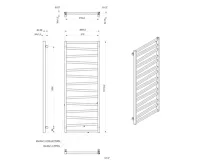 SAPHO ZIG otopné těleso 600x1572 mm, černá mat (7)
