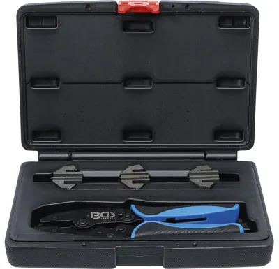 BGS Sada krimpovacích kleští, pro solární konektorové spoje MC3 / MC4 / Tyco, 4dílná