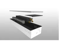 BOKI InFloor Konvektor s ventilátorem, topení a chlazení, nerez F4C-34-100-17-11 (1)