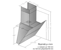 CATA Odsavač par EMPIRE VIP KD 519090 + DÁLKOVÉ OVLÁDÁNÍ (6)