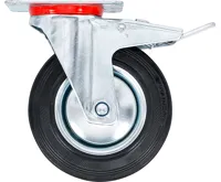 BGS Otočné kolečko s brzdou, se základnou, O 125 mm (3)