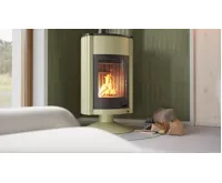 HS Flamingo Krbová kamna MASTERFLAMME ® Grande II, olivová (32)