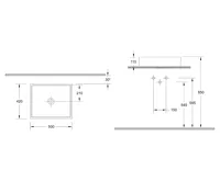 ISVEA PURITY keramické umyvadlo na desku, 50x42cm, bílá (5)
