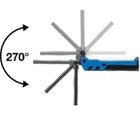 BGS Akumulátorová polohovací lampa, COB-LED, 5 W (5)