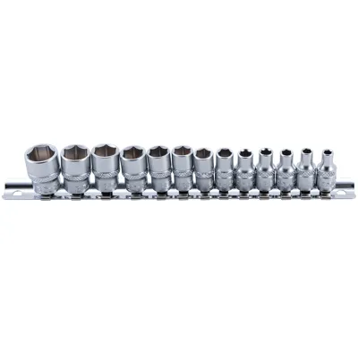 BGS Hlavice nástrčné 1/4", 6ti hranné 4,0-14 mm, 13 dílů