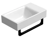 GSI NUBES čelní držák ručníků 40cm, černá (3)