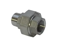 Nerez šroubení přímé - DN 25 - 1" M/ F s plochým těsněním Nerez šroubení přímé - DN 25 - 1" M/ F s plochým těsněním