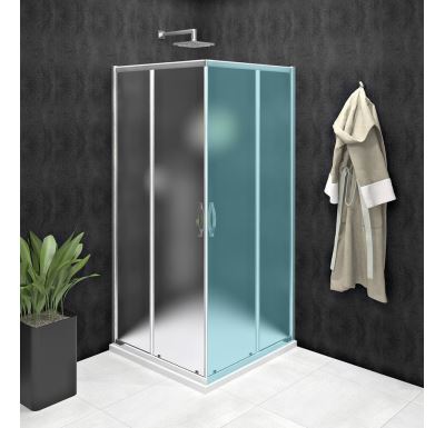 GELCO SIGMA SIMPLY sprchové dveře posuvné pro rohový vstup 900 mm, sklo Brick