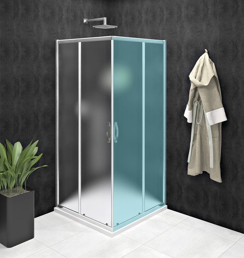 GELCO SIGMA SIMPLY sprchové dveře posuvné pro rohový vstup 900 mm, sklo Brick