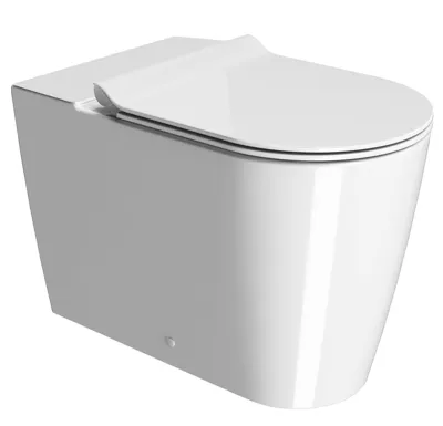 GSI KUBE X WC mísa kombi spodní/zadní odpad, Swirlflush, 36x63cm, bílá ExtraGlaze
