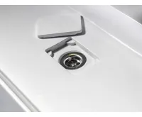 SAPHO GODIVA dvojumyvadlo, litý mramor, 96x44cm, bílá (8)