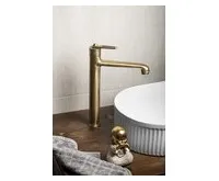 SAPHO BEBÉ stojánková umyvadlová baterie vysoká, prodloužená hubice, bronz (1)