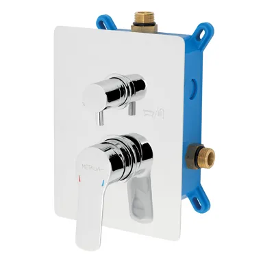 NOVASERVIS Podomítková baterie s boxem 2 vývody, Metalia 54 - BOX54051R,0