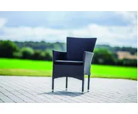 Zahradní křeslo BARCELONA antracit s poduškou IWH-1010004 sada 8ks (5)