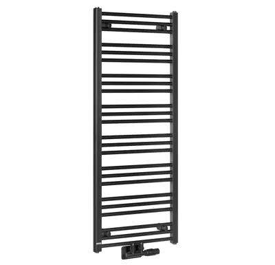 BRUCKNER ALBRECHT otopné těleso 500x1250mm, středové připojení, černá mat