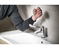 SAPHO LEA stojánková umyvadlová baterie, lékařská páka, chrom (3)