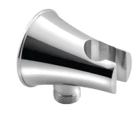 SAPHO Držák sprchy kulatý, pevný, s vyústěním, chrom