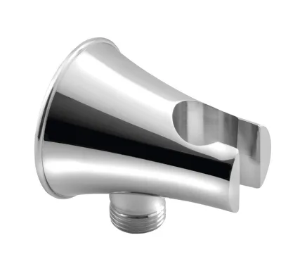 SAPHO Držák sprchy kulatý, pevný, s vyústěním, chrom