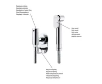 SAPHO Ventil pro bidetové spršky, s hadicí 120cm, chrom (5)