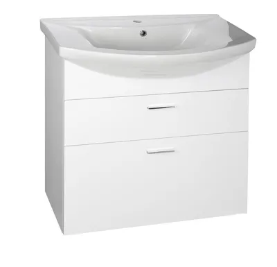 AQUALINE ZOJA umyvadlová skříňka zásuvková 71,5x74x34cm, bílá